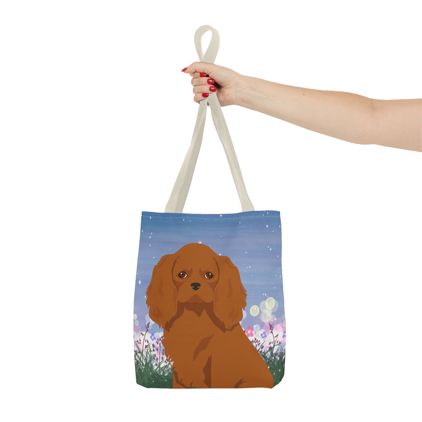 Cavalier King Charles Spaniel Dog Tote Bag 13x13