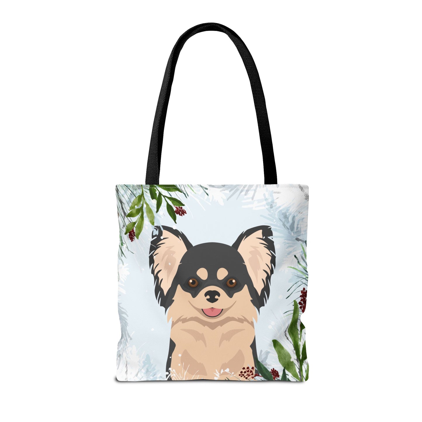 Chihuahua Dog Christmas Holiday Tote Bag 16x16