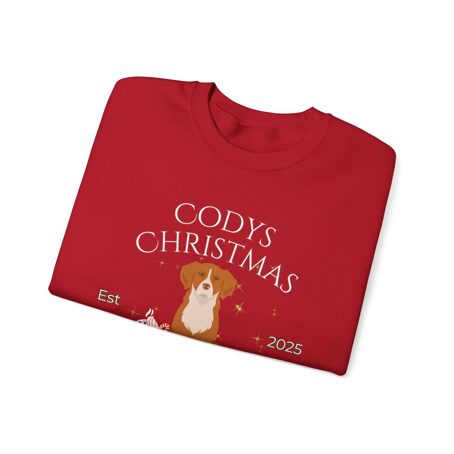 Nova Scotia Duck Tolling Retriever Dog Christmas Social Club Unisex Heavy Blend Crewneck Sweatshirt Custom Name