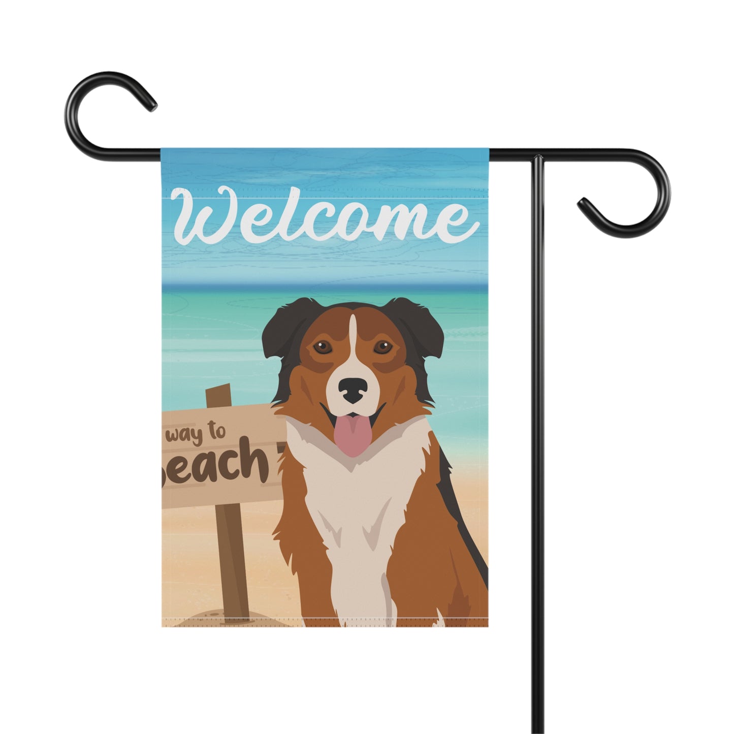 English Shepherd Dog Garden Flag
