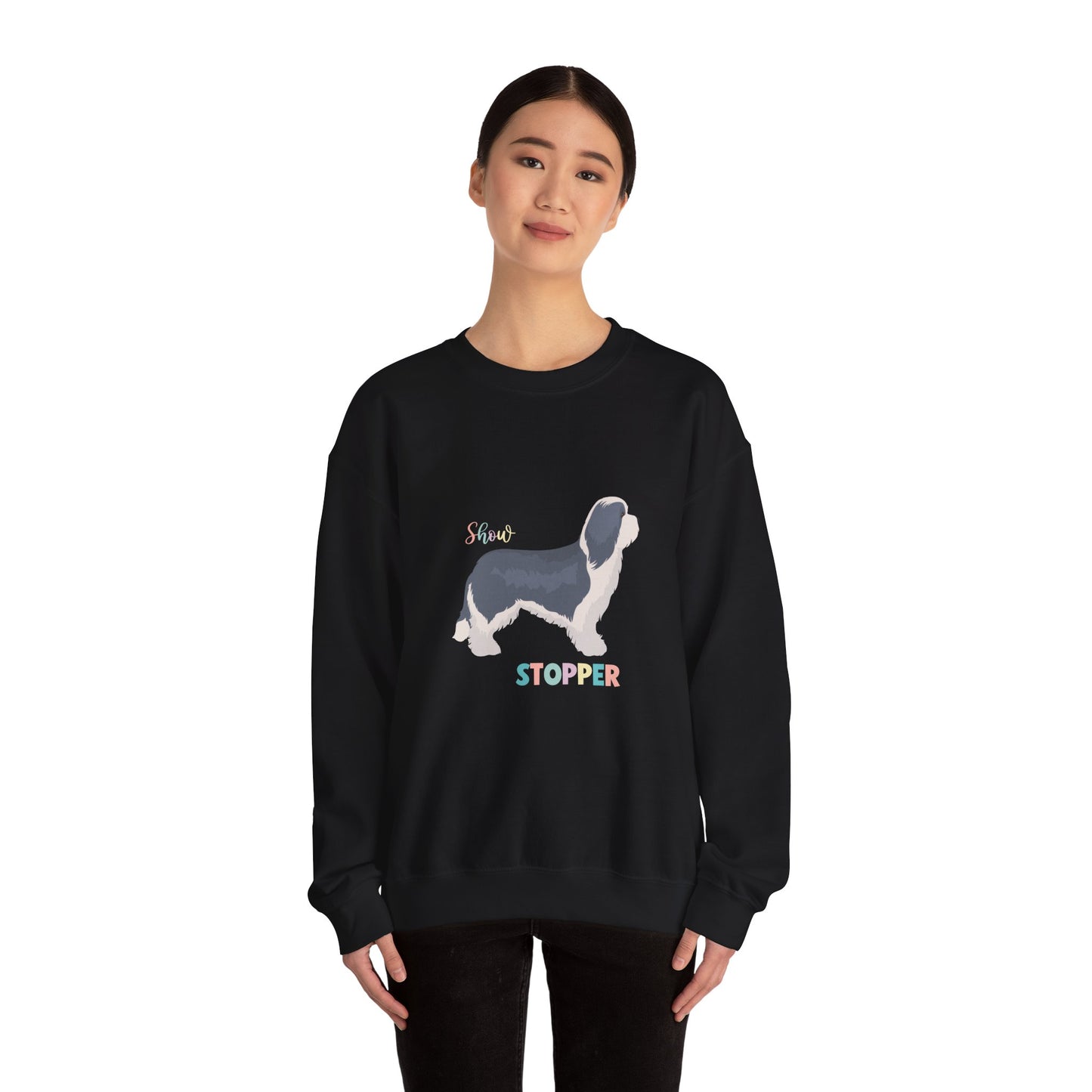 Bearded Collie Dog Unisex Heavy Blend Crewneck Sweatshirt