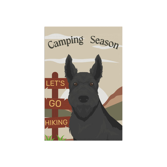 Scottish Terrier Dog Camping Garden Flag