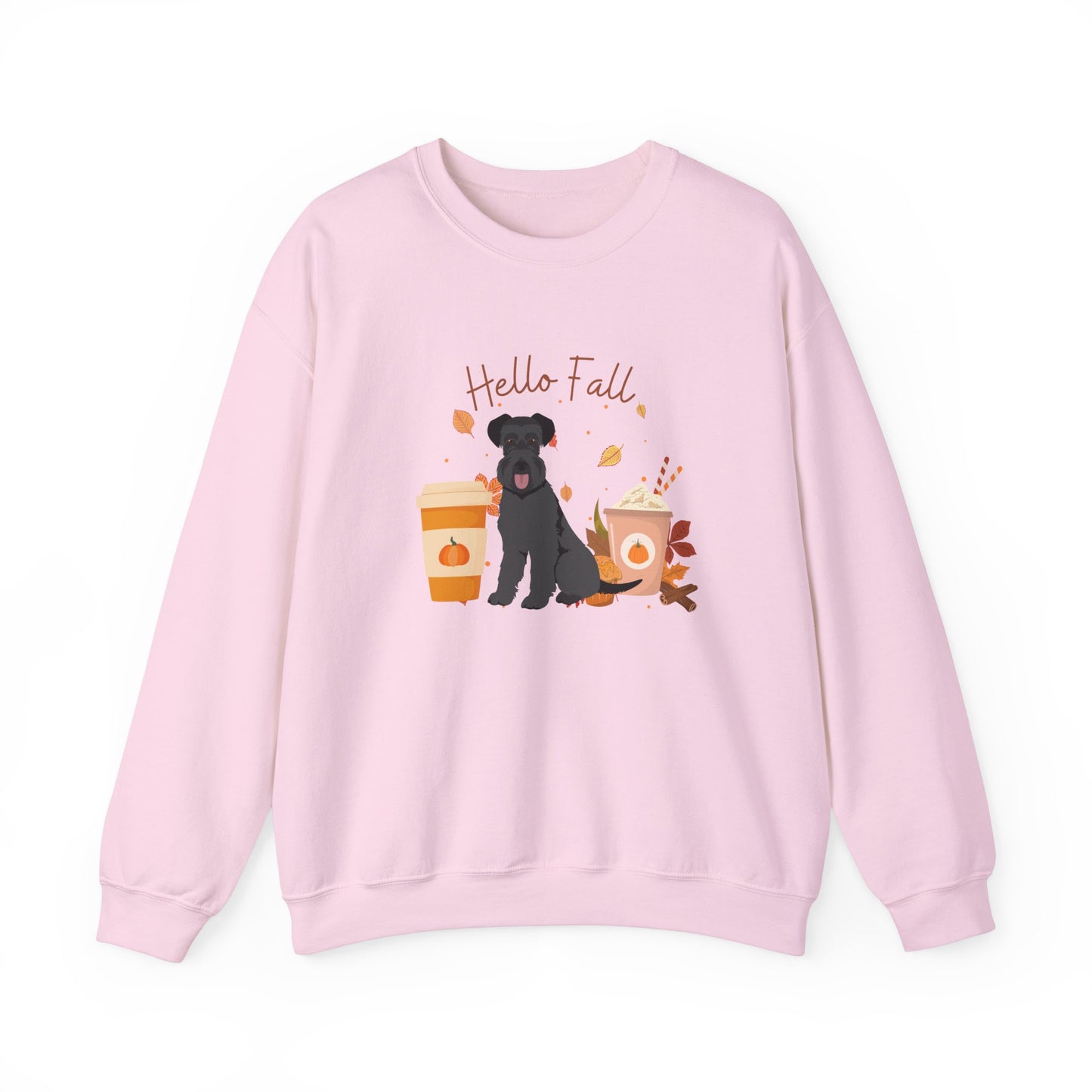 Schnauzer Dog Fall Halloween Unisex Heavy Blend Crewneck Sweatshirt