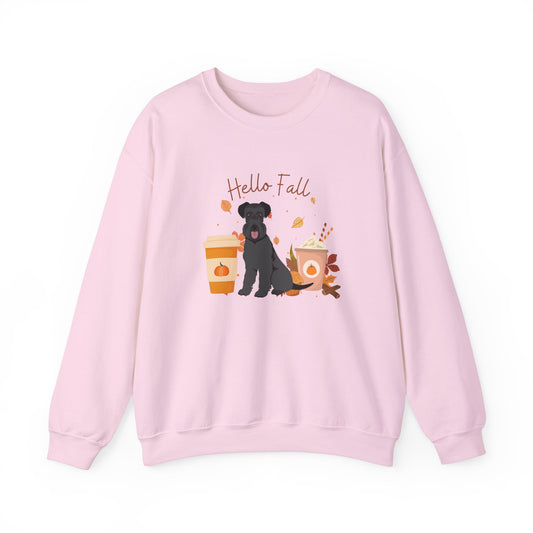 Schnauzer Dog Fall Halloween Unisex Heavy Blend Crewneck Sweatshirt