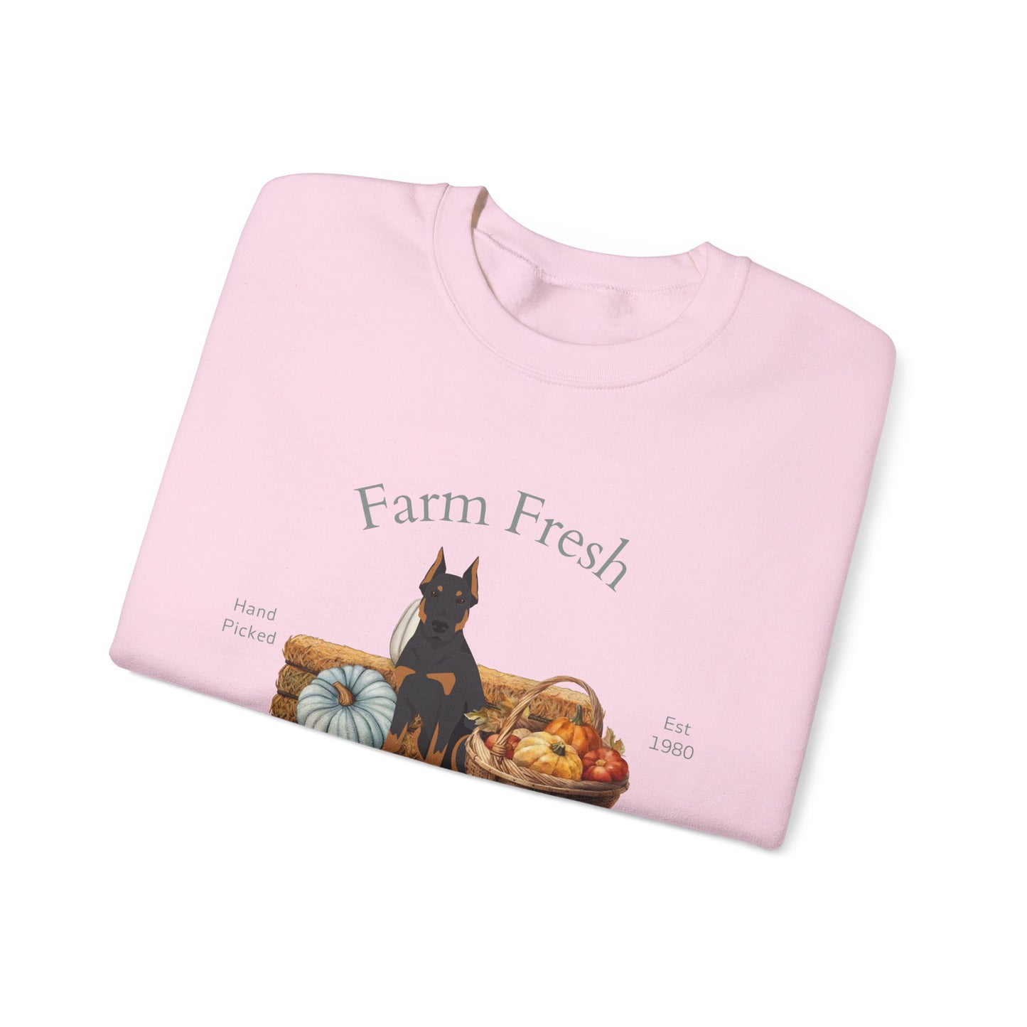 Beauceron Dog Fall Farm Fresh Unisex Heavy Blend Crewneck Sweatshirt