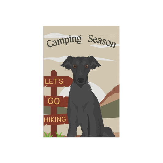 Silken Windhound Dog Camping Garden Flag