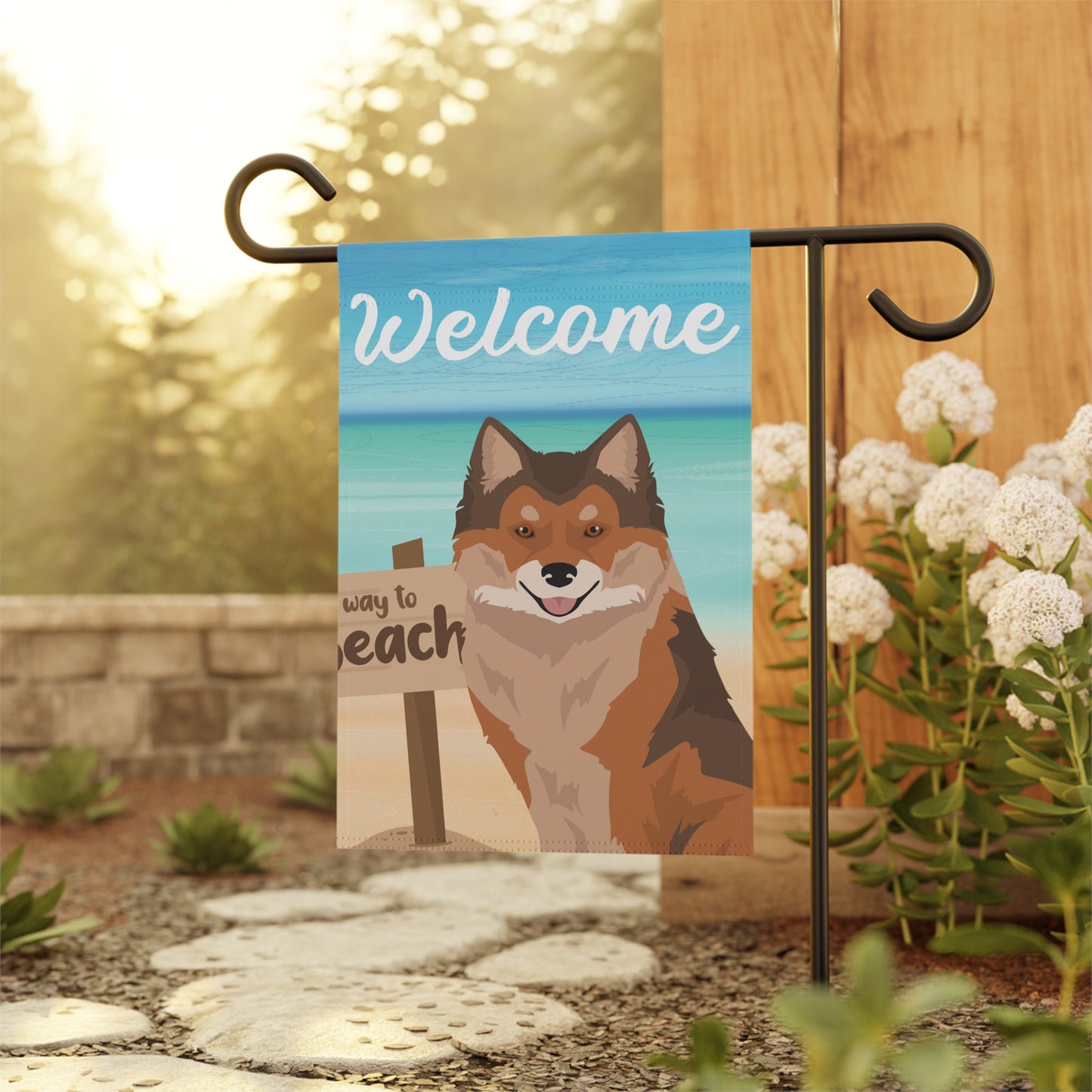 Nenets Herding Laika Dog Garden Flag