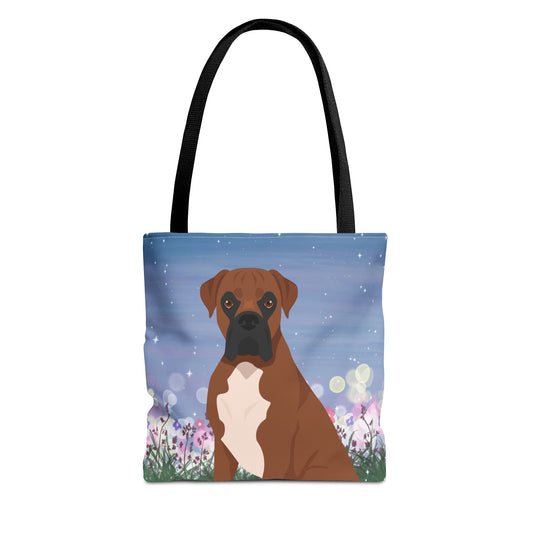 Boxer Dog Tote Bag 13x13