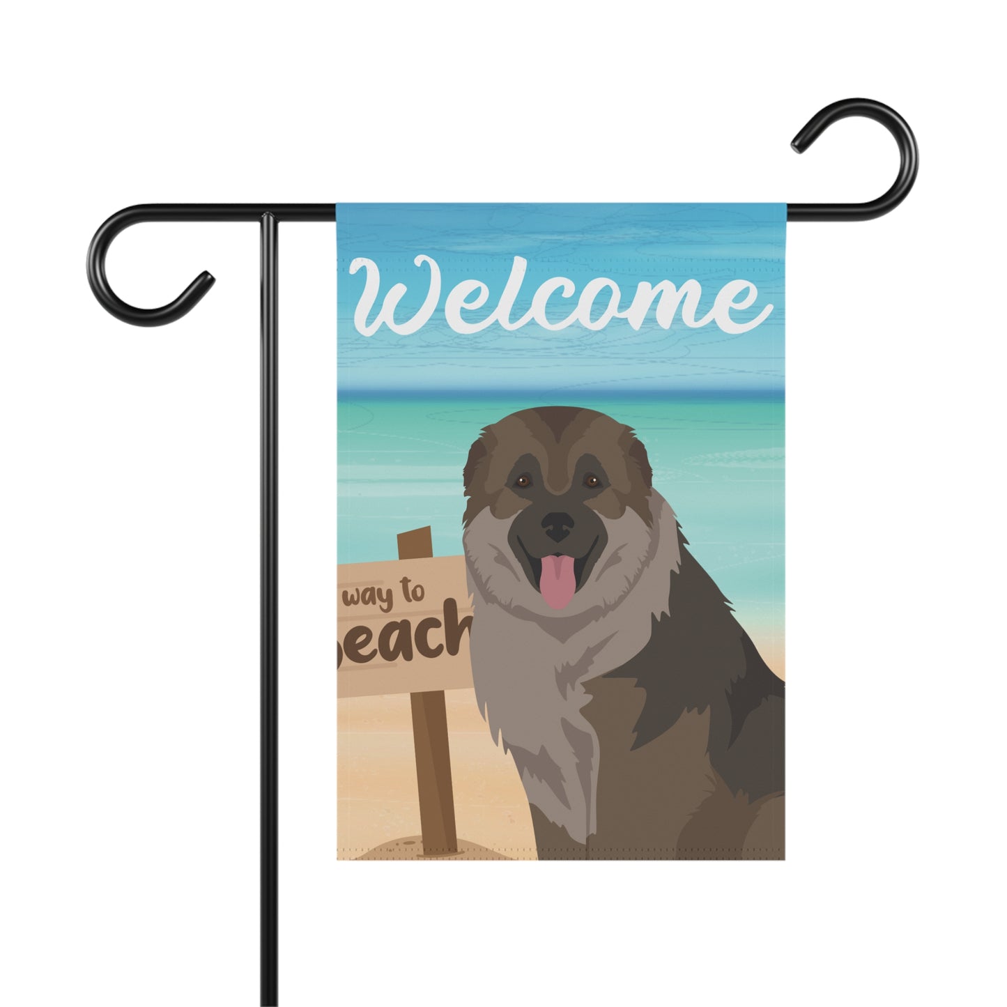 Caucasian Shepherd Dog Garden Flag