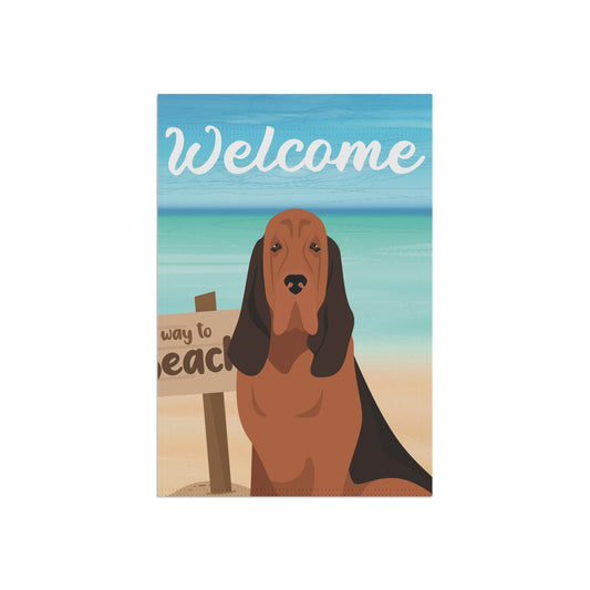 Bloodhound Dog Garden Flag