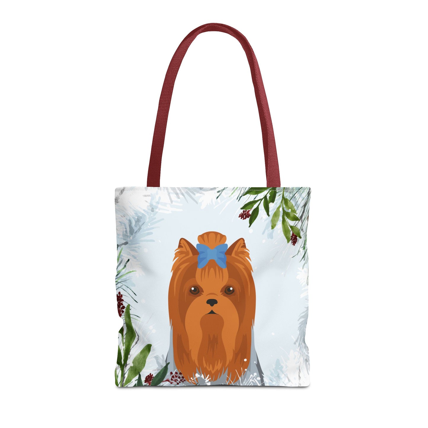 Yorkshire Terrier Dog Christmas Holiday Tote Bag 16x16