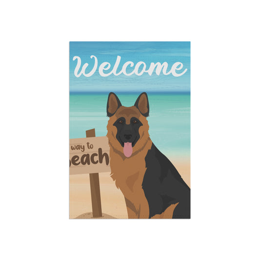 German Shepherd Dog Garden Flag