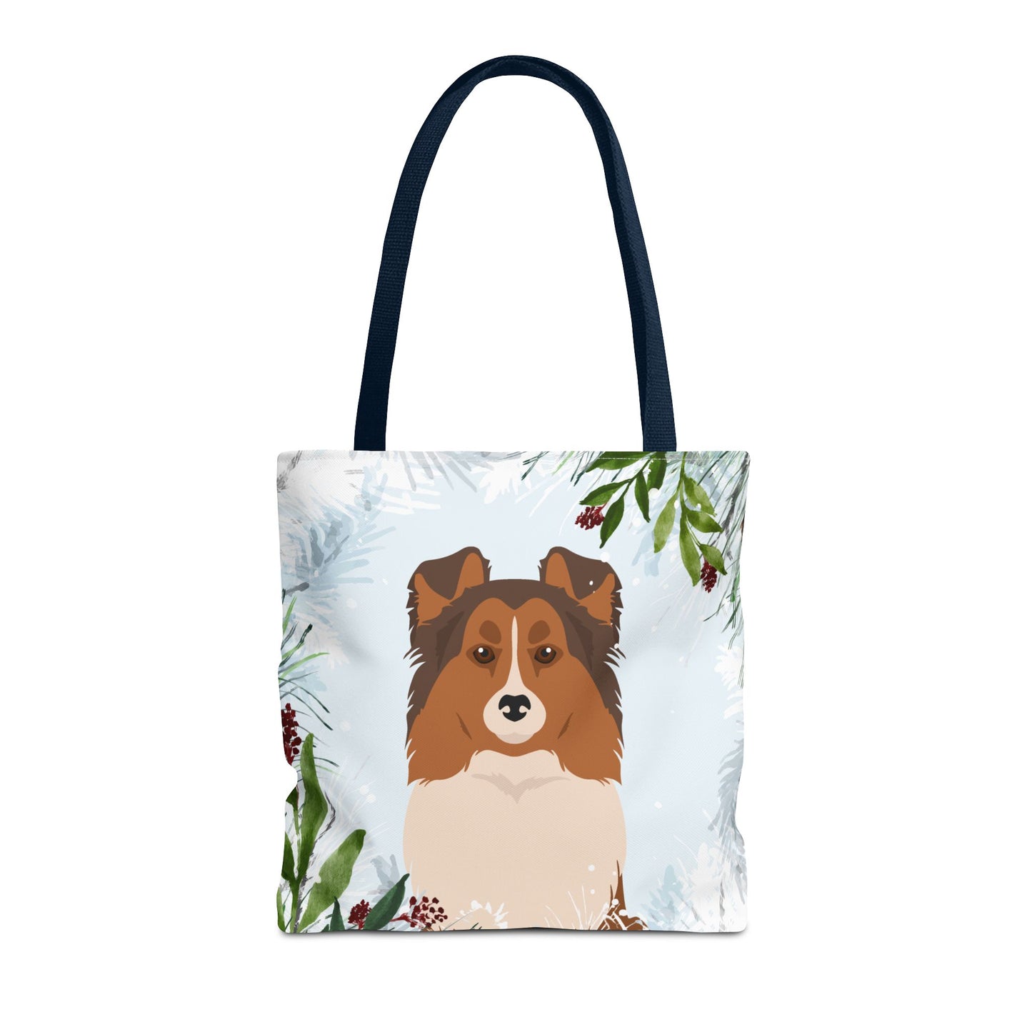 Shetland Sheepdog Dog Christmas Holiday Tote Bag 16x16