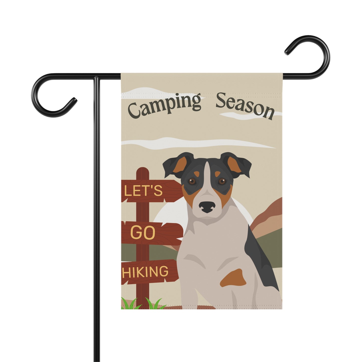 Parson Russell Terrier Dog Camping Garden Flag