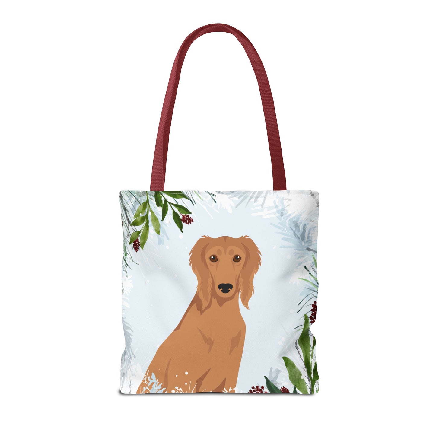 Saluki Dog Christmas Holiday Tote Bag 16x16