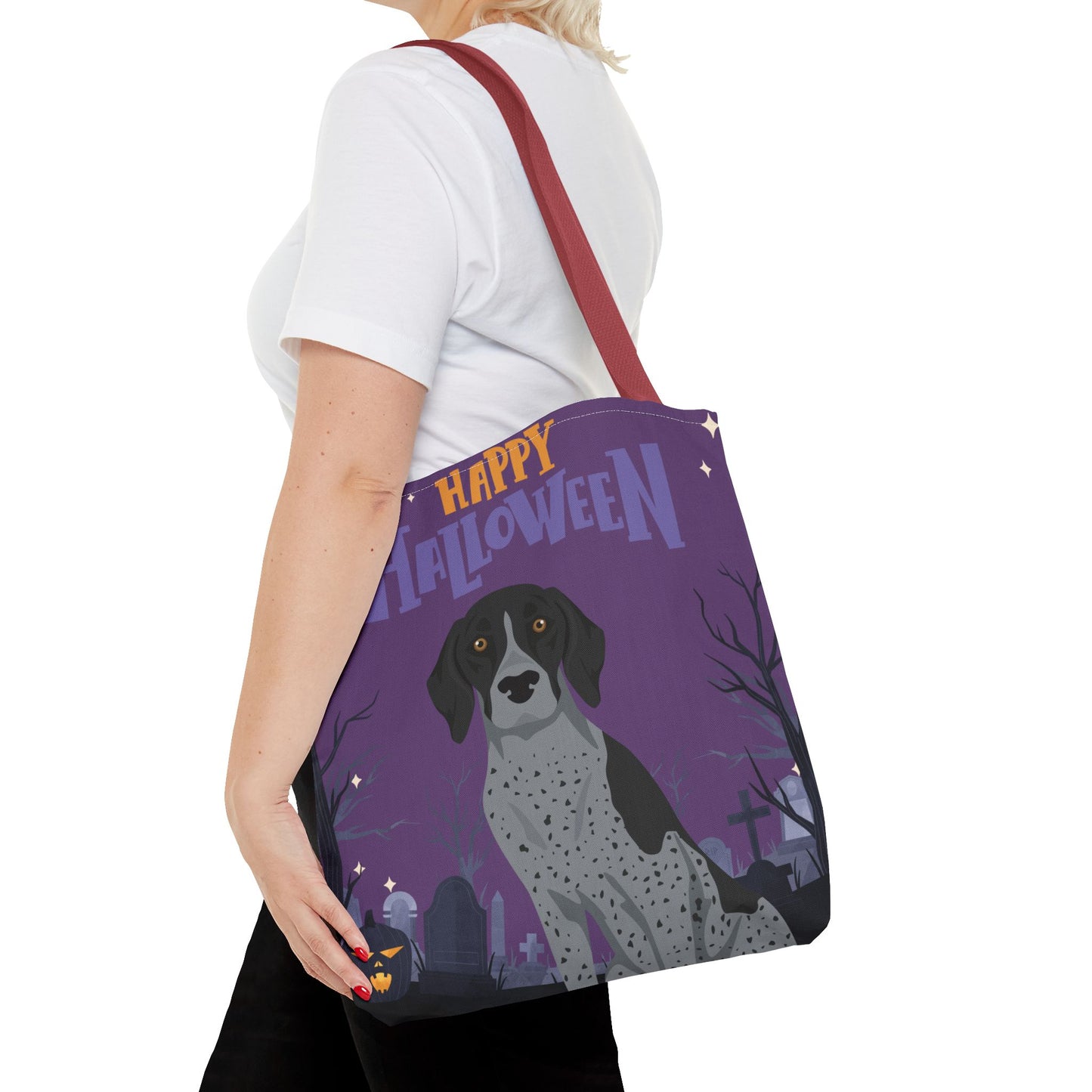 German Shorthaired Pointer Dog Happy Halloween Tote Bag 16x16