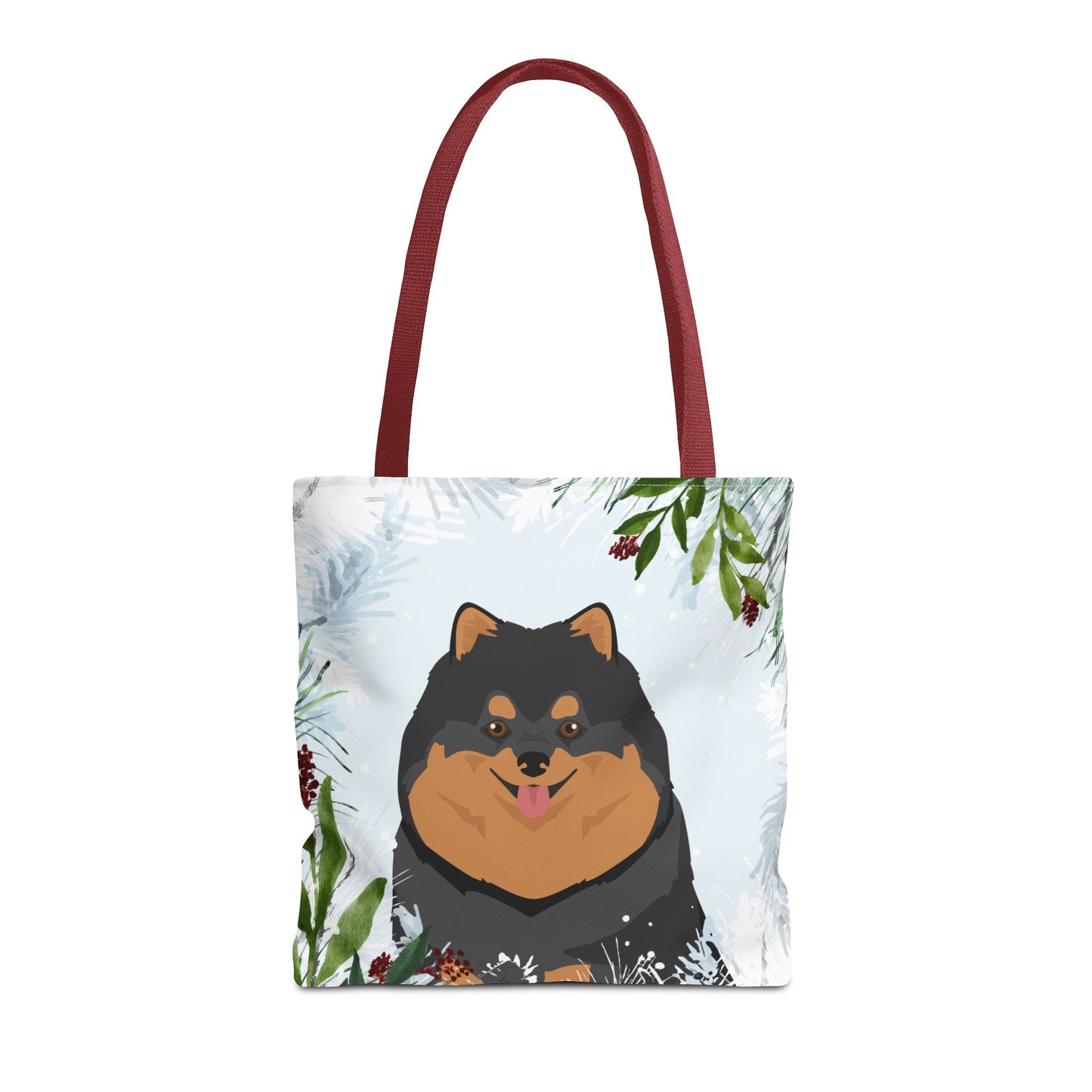 Pomeranian Dog Christmas Holiday Tote Bag 16x16