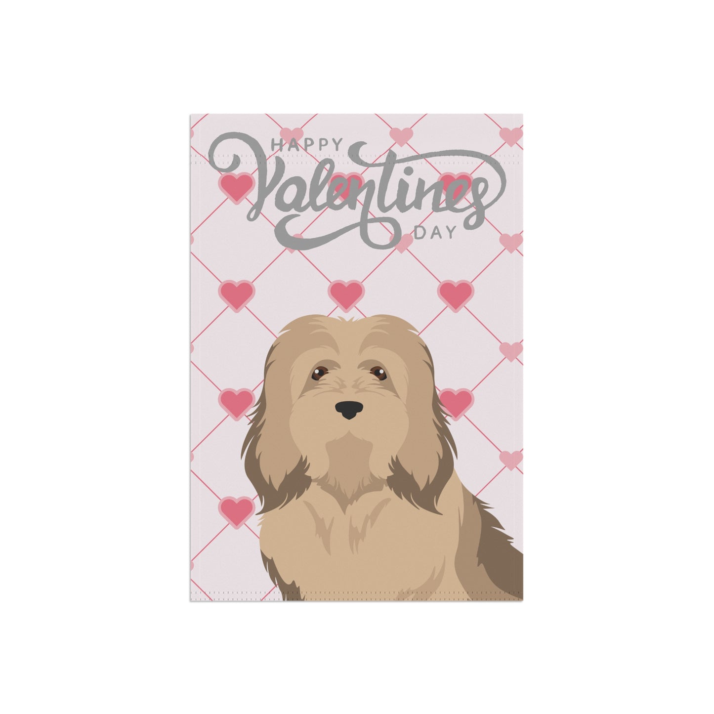 Havanese Dog Valentines Day Garden Flag