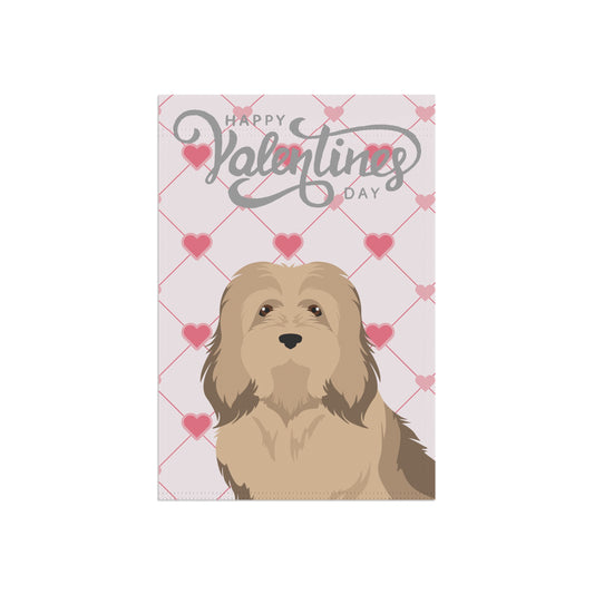 Havanese Dog Valentines Day Garden Flag