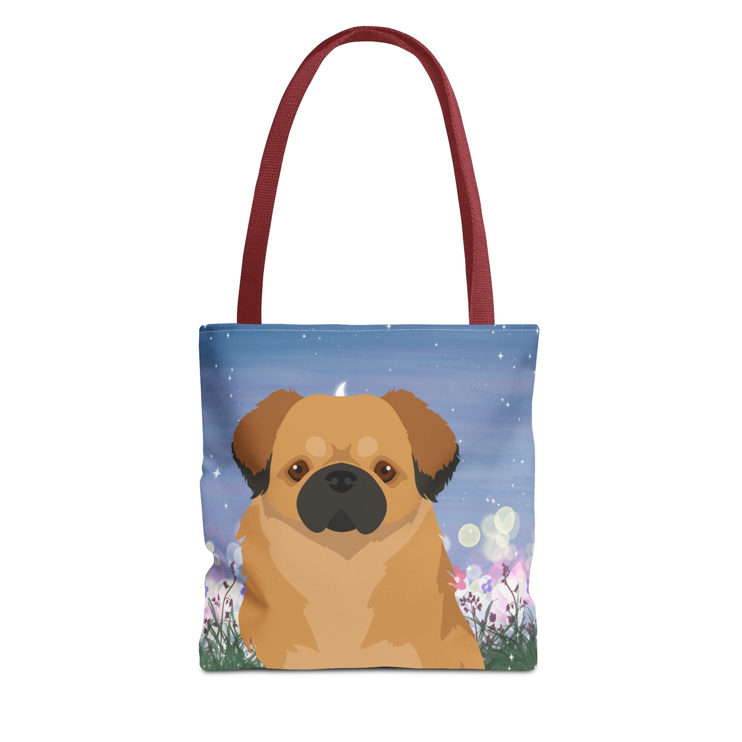 Tibetan Spaniel Dog Tote Bag 13x13