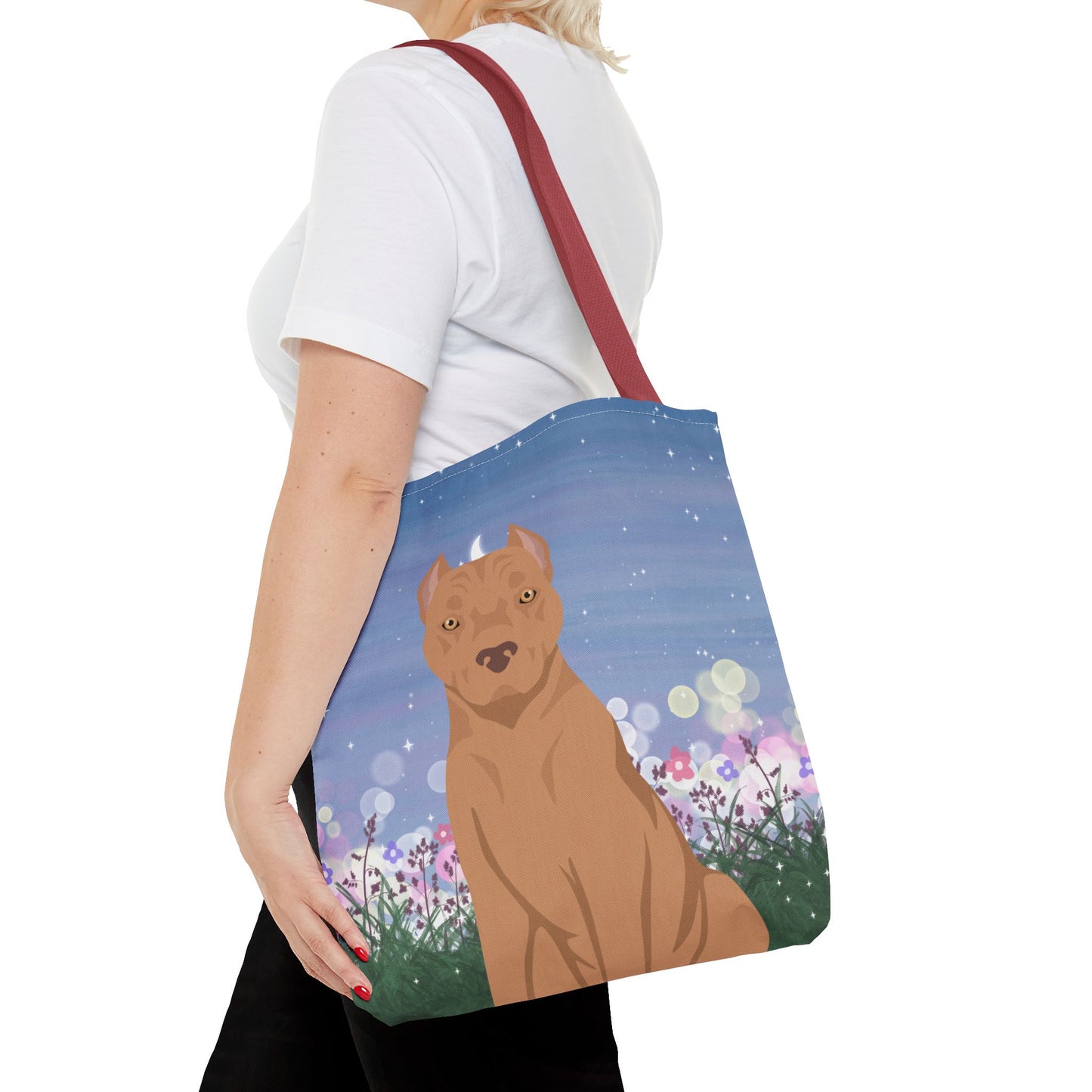 American Staffordshire Terrier Dog Tote Bag 16x16