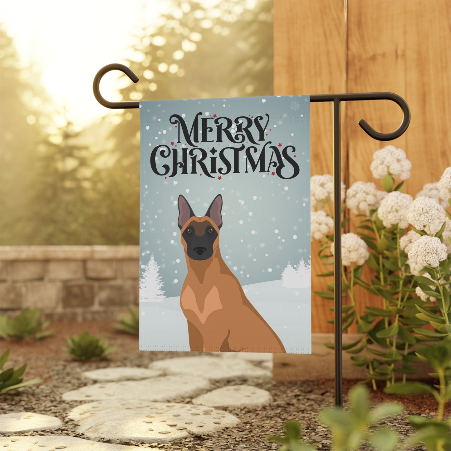Belgian Malinois Dog Garden Flag