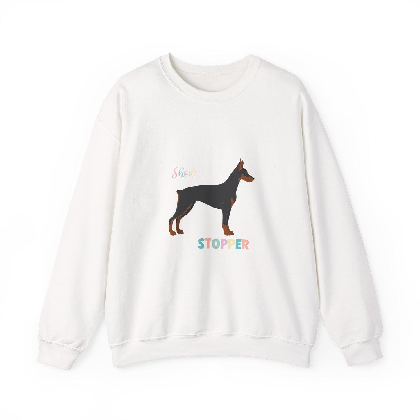 Doberman Pinscher Dog Unisex Heavy Blend Crewneck Sweatshirt