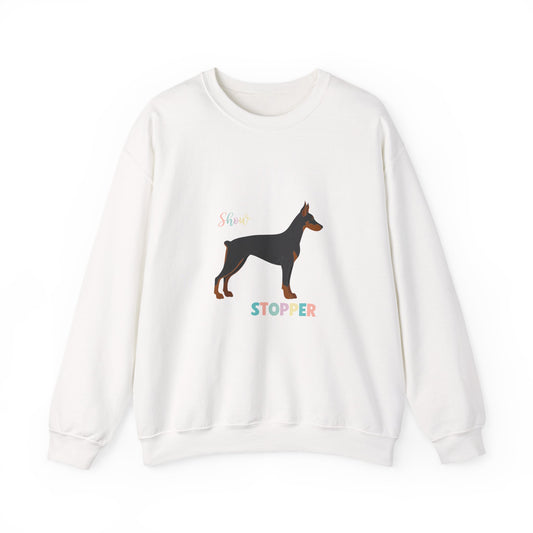 Doberman Pinscher Dog Unisex Heavy Blend Crewneck Sweatshirt