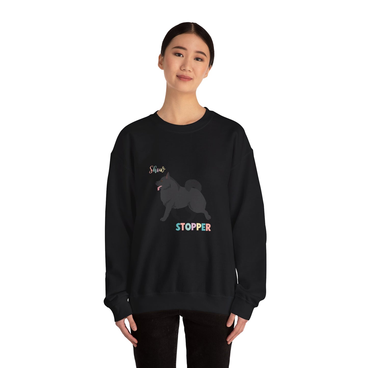 Schipperke Dog Unisex Heavy Blend Crewneck Sweatshirt