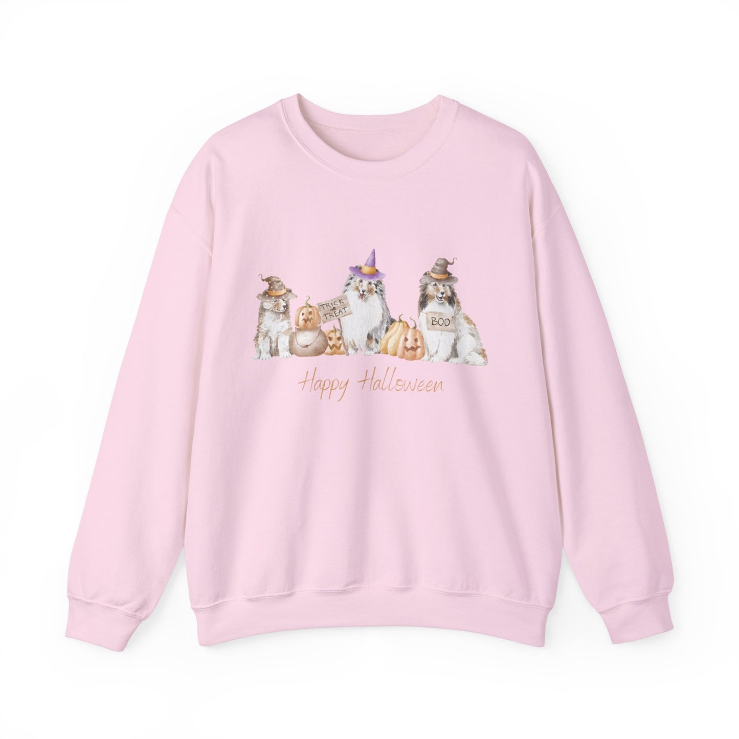 Shetland Sheepdog Dog Halloween Unisex Heavy Blend Crewneck Sweatshirt