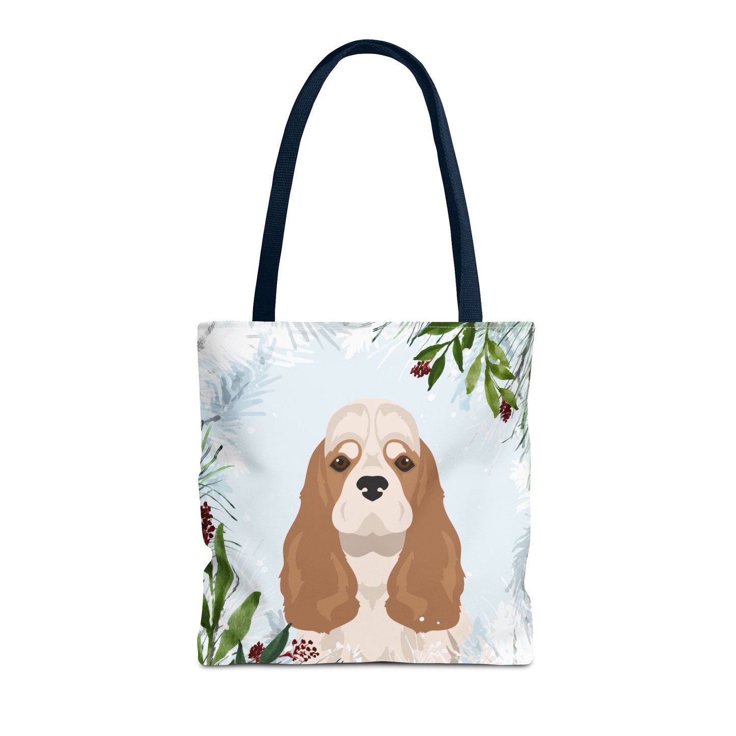 Cocker Spaniel Dog Christmas Holiday Tote Bag 16x16