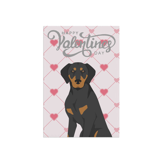 Transylvanian Hound Dog Valentines Day Garden Flag