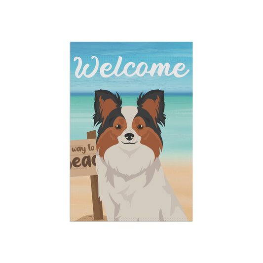 Papillon Dog Garden Flag