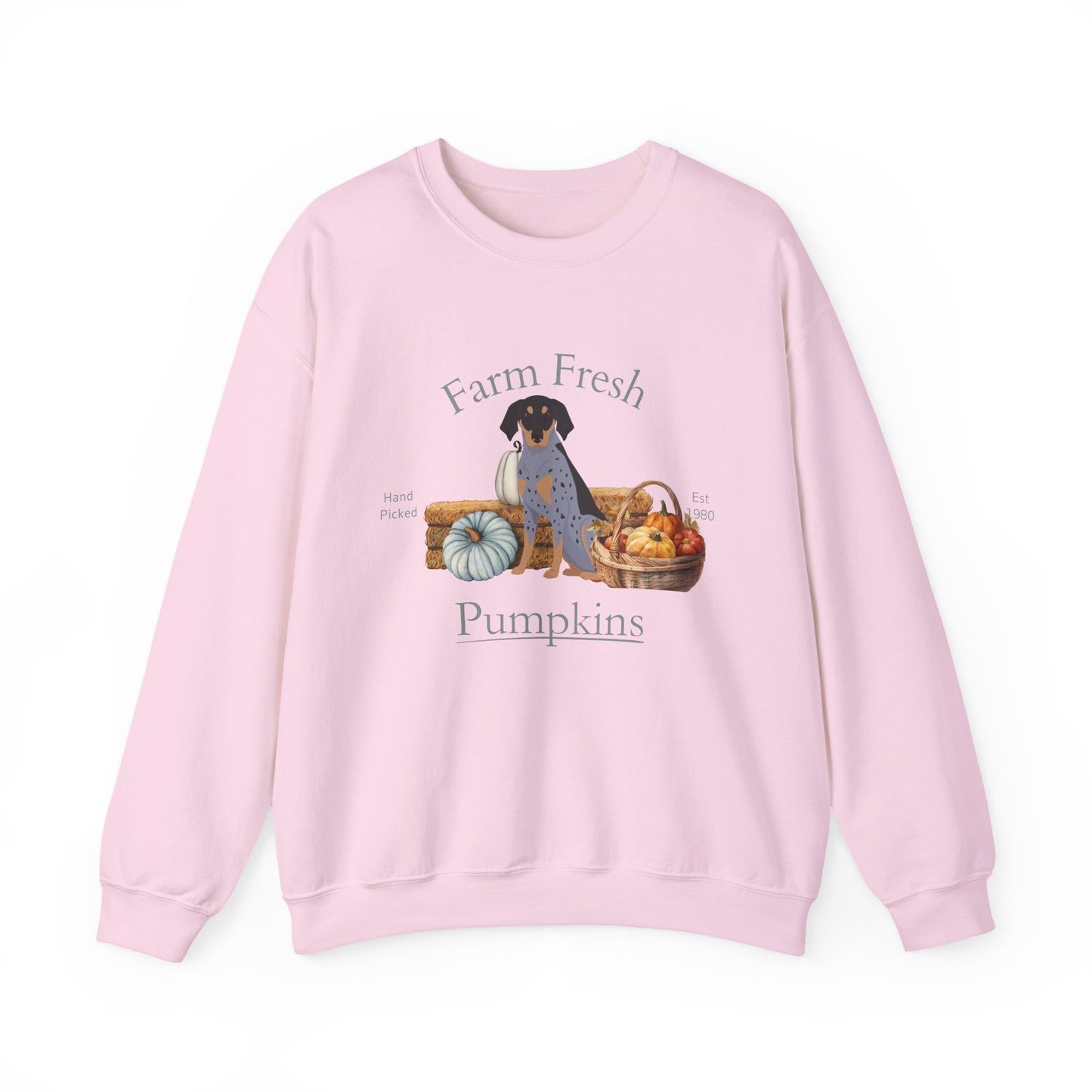 Bluetick Coonhound Dog Fall Farm Fresh Unisex Heavy Blend Crewneck Sweatshirt