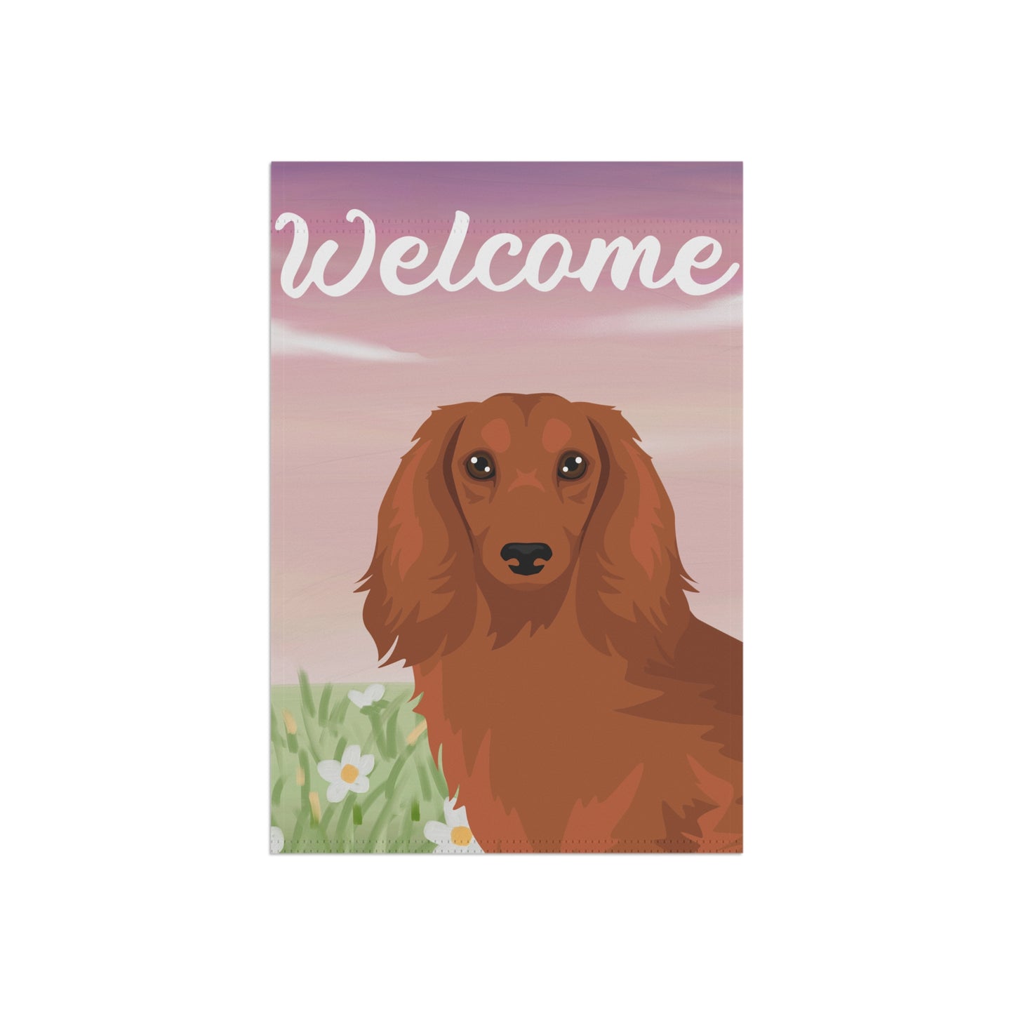 Dachshund Dog Welcome Garden Flag