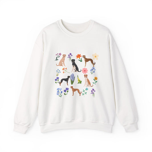 Saluki Dog Unisex Spring Cottage Core Crewneck Sweatshirt
