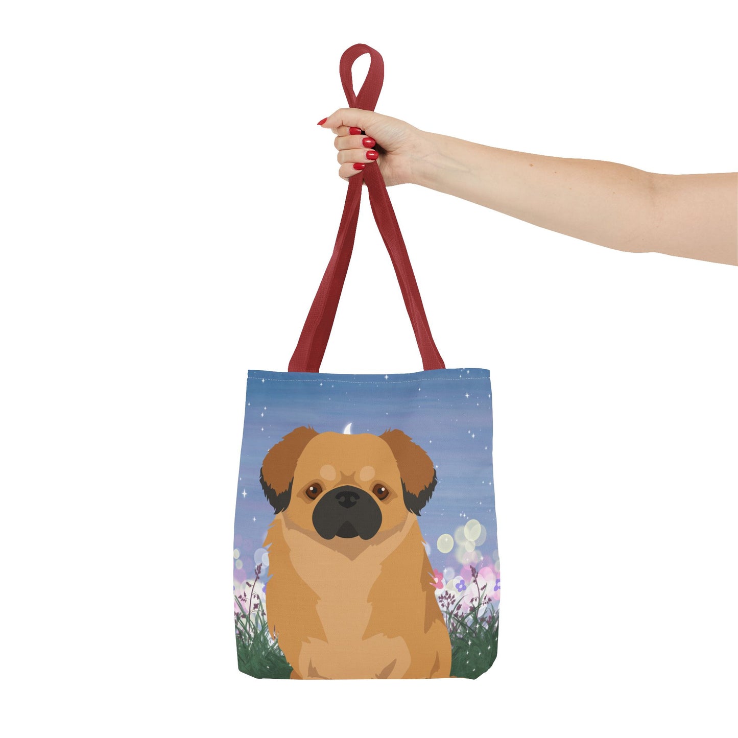 Tibetan Spaniel Dog Tote Bag 13x13