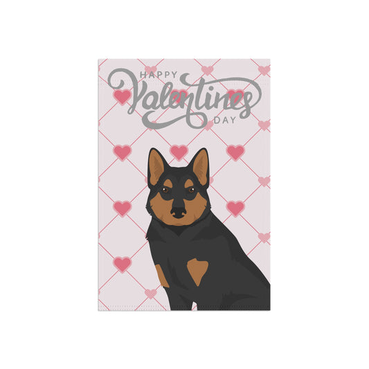 East Siberian Laika Dog Valentines Day Garden Flag