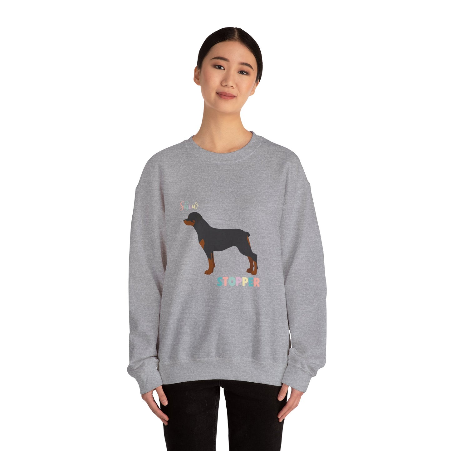 Rottweiler Dog Unisex Heavy Blend Crewneck Sweatshirt