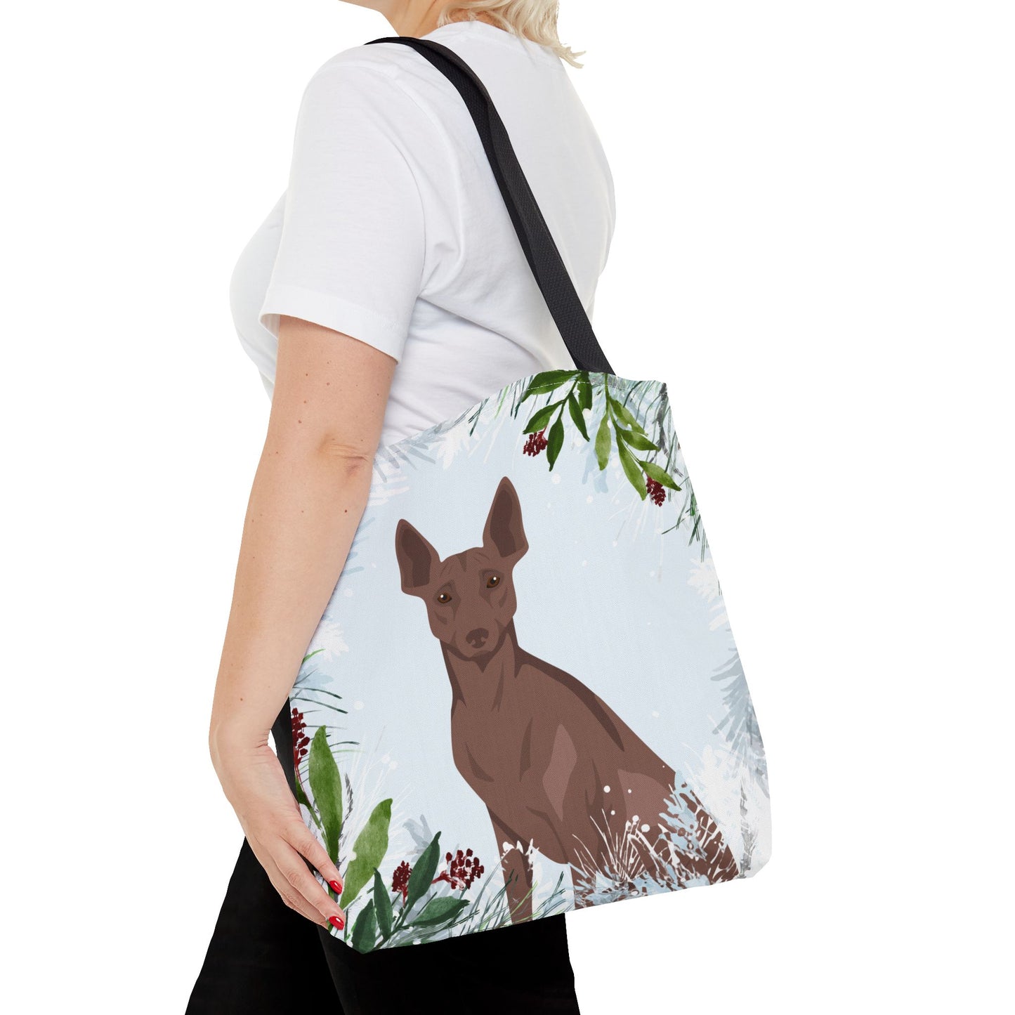 Peruvian Inca Orchid Dog Christmas Holiday Tote Bag 16x16