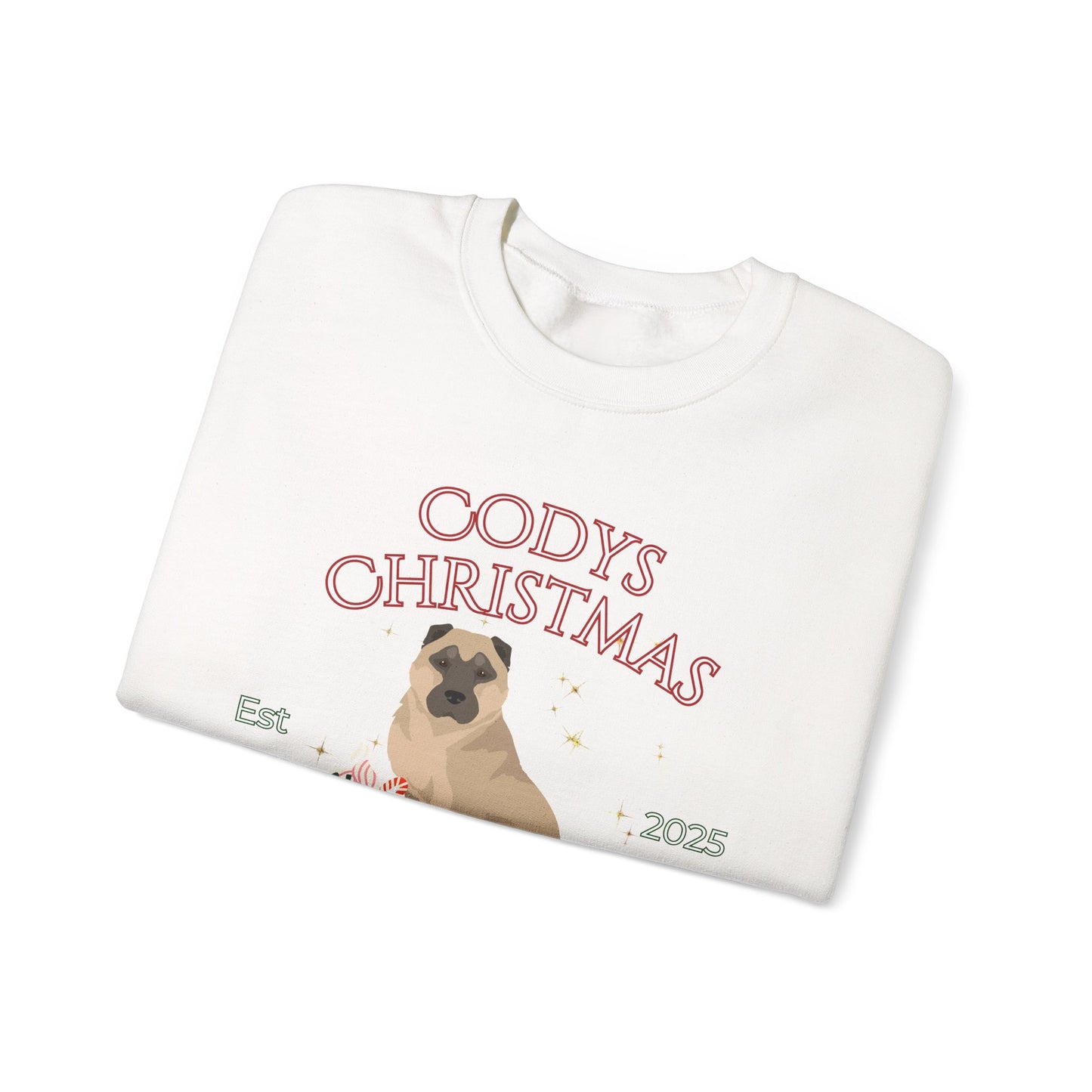 Armenian Gampr Dog Christmas Social Club Unisex Heavy Blend Crewneck Sweatshirt Custom Name