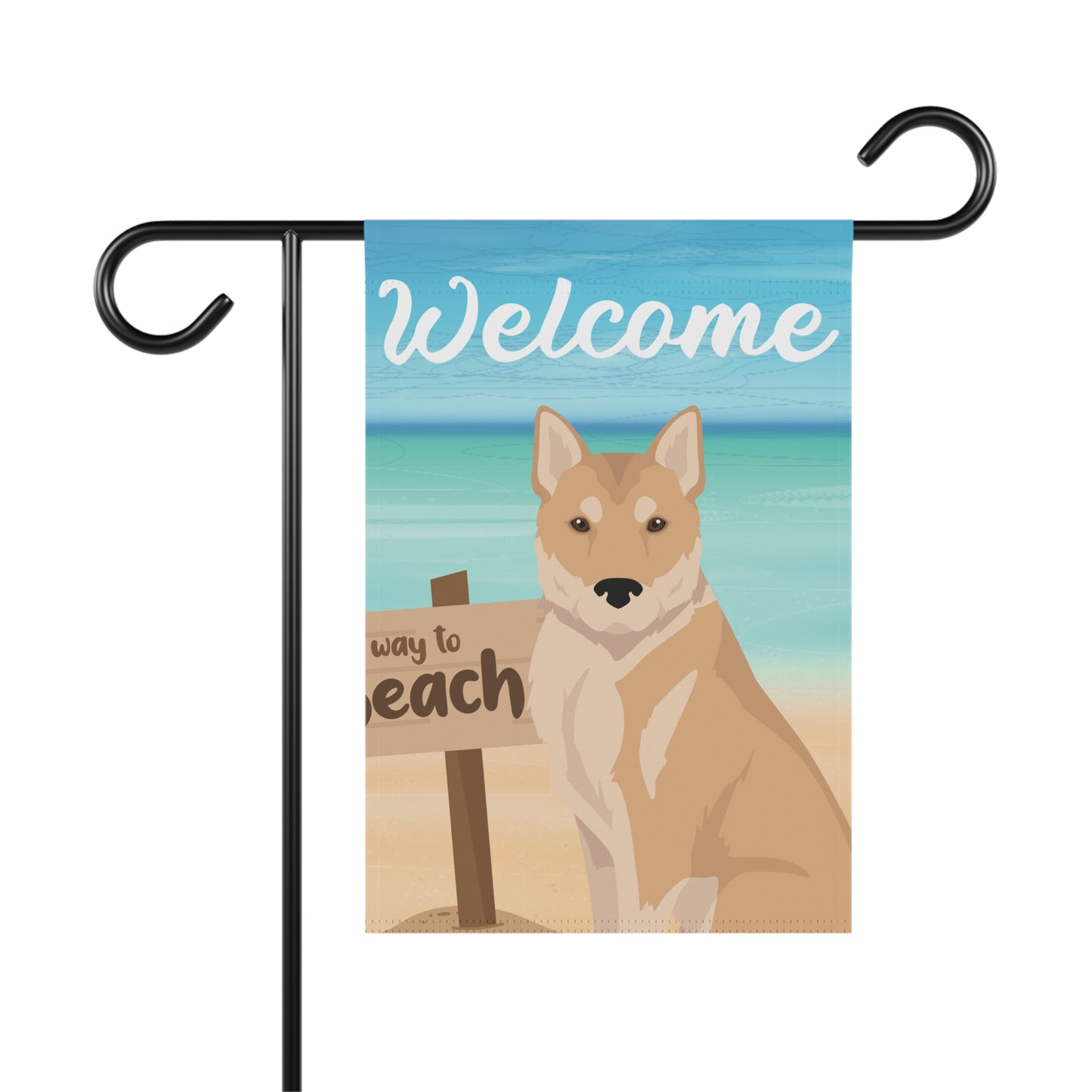 Korean Jindo Dog Garden Flag