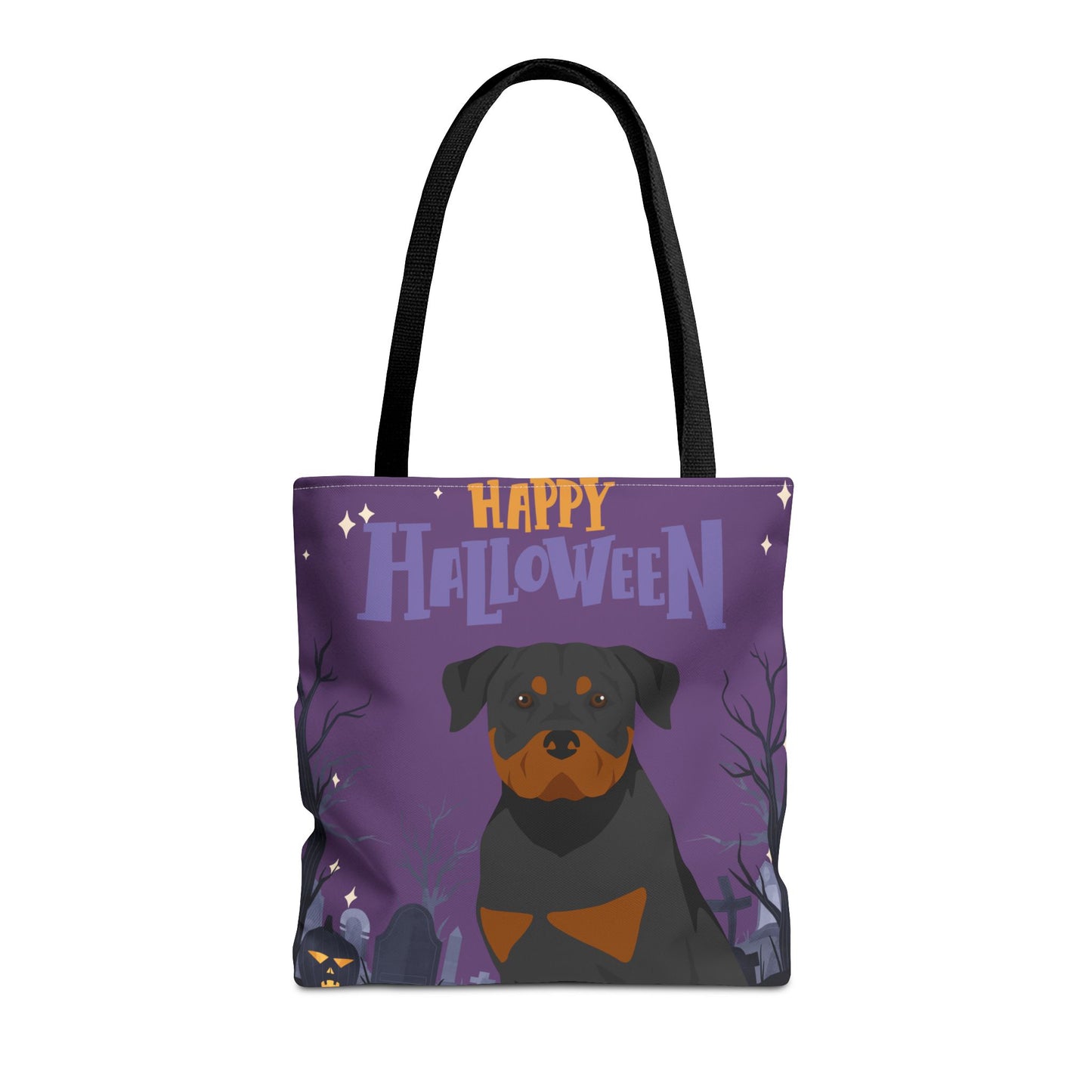 Rottweiler Dog Happy Halloween Tote Bag 16x16