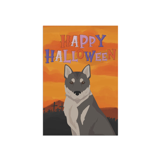 Korean Jindo Dog Halloween Garden Flag