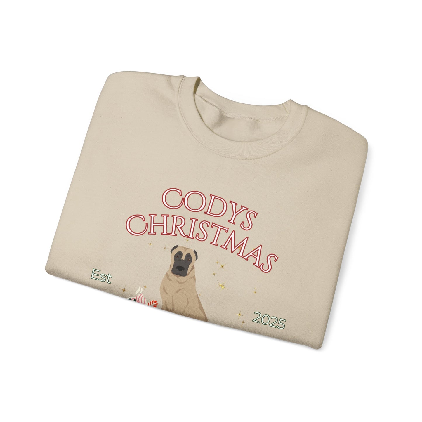 Kangal Dog Christmas Social Club Unisex Heavy Blend Crewneck Sweatshirt Custom Name