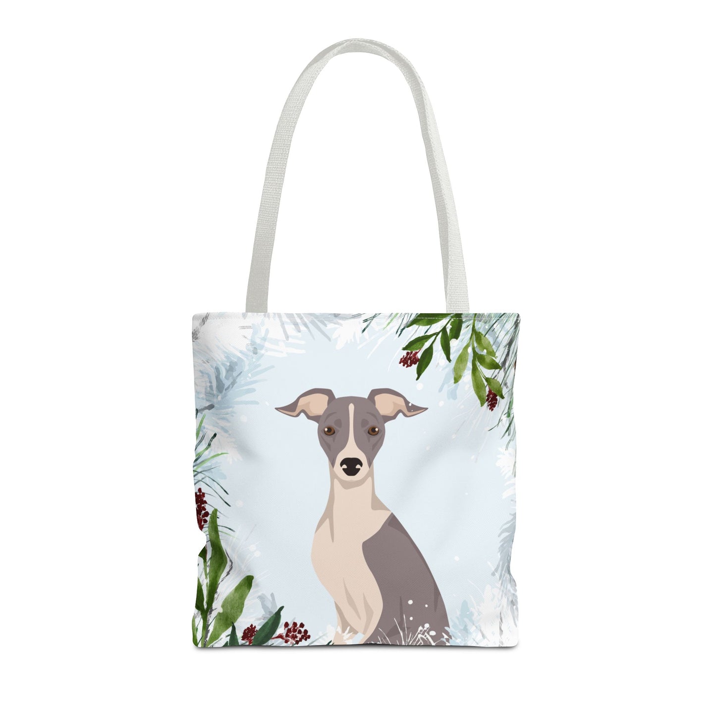Italian Greyhound Dog Christmas Holiday Tote Bag 16x16