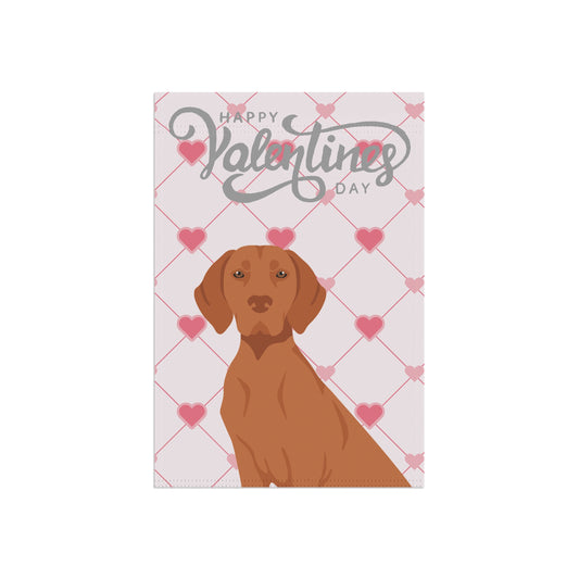Vizsla Dog Valentines Day Garden Flag