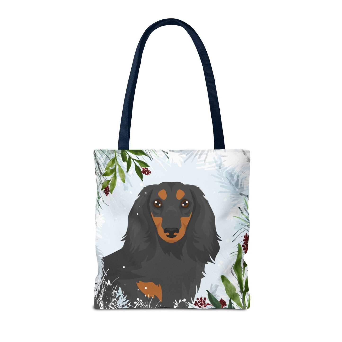 Dachshund Dog Christmas Holiday Tote Bag 16x16