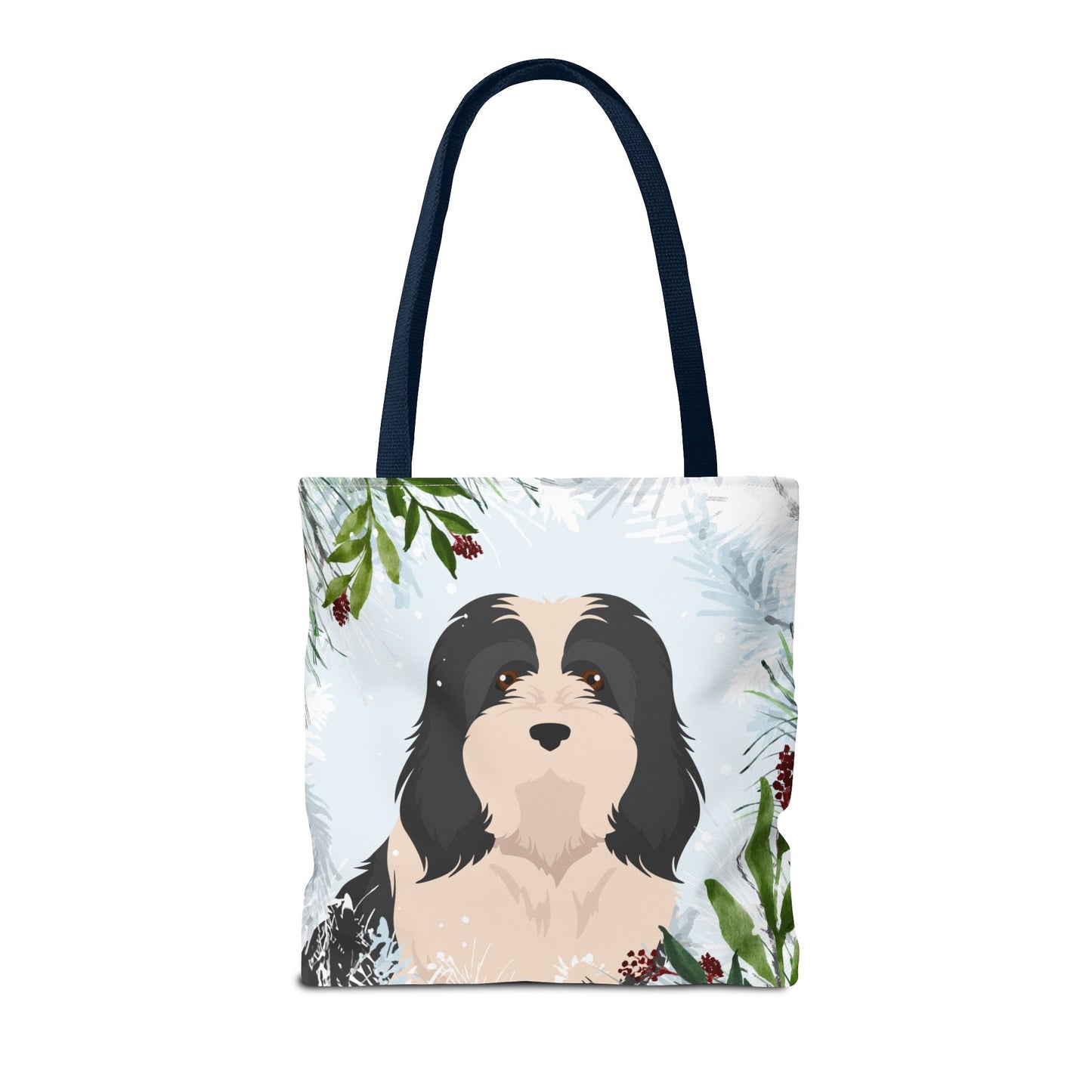 Havanese Dog Christmas Holiday Tote Bag 16x16