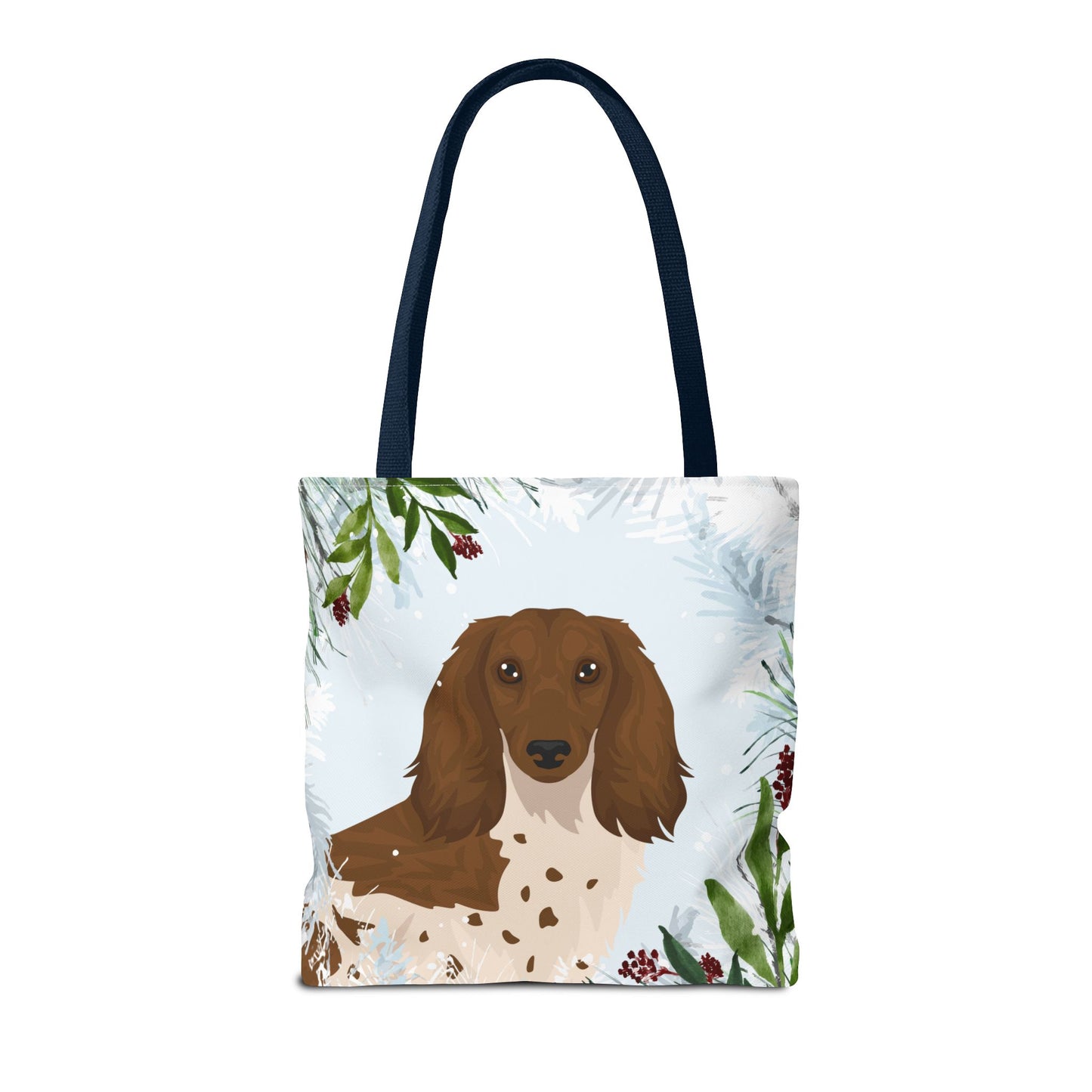 Dachshund Dog Christmas Holiday Tote Bag 16x16